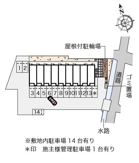 ★手数料０円★岡山市東区益野町　月極駐車場（LP）